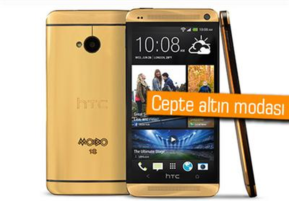 Altın Kaplamalı Htc One 4 Bin Dolara Satışa Çıkıyor
