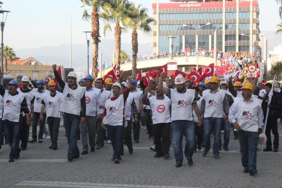 Ankara\'ya Yürüyen İşçilere Aydın\'da Polis Müdahalesi (3)
