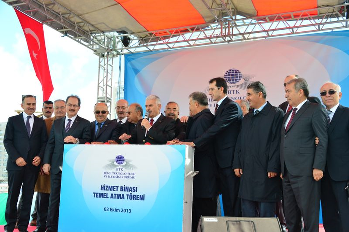Bakan Yıldırım, BTK Hizmet Binasının Temelini Attı
