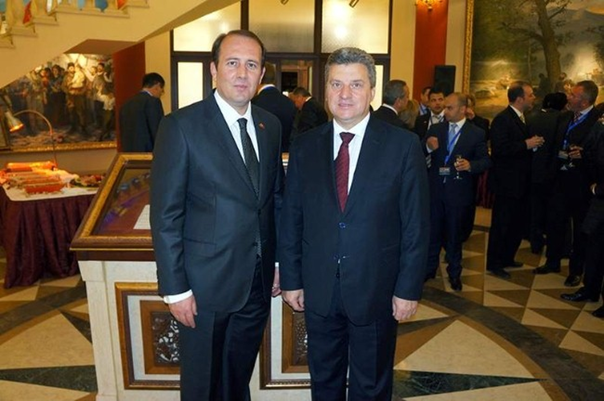 Başkan Karacan Üsküp Cumhurbaşkanı Ivanov ile Görüştü