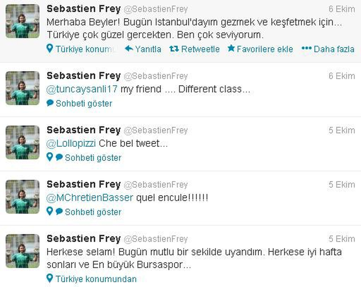Bursasporlu Sebastian Frey\'in Türkçe Merakı