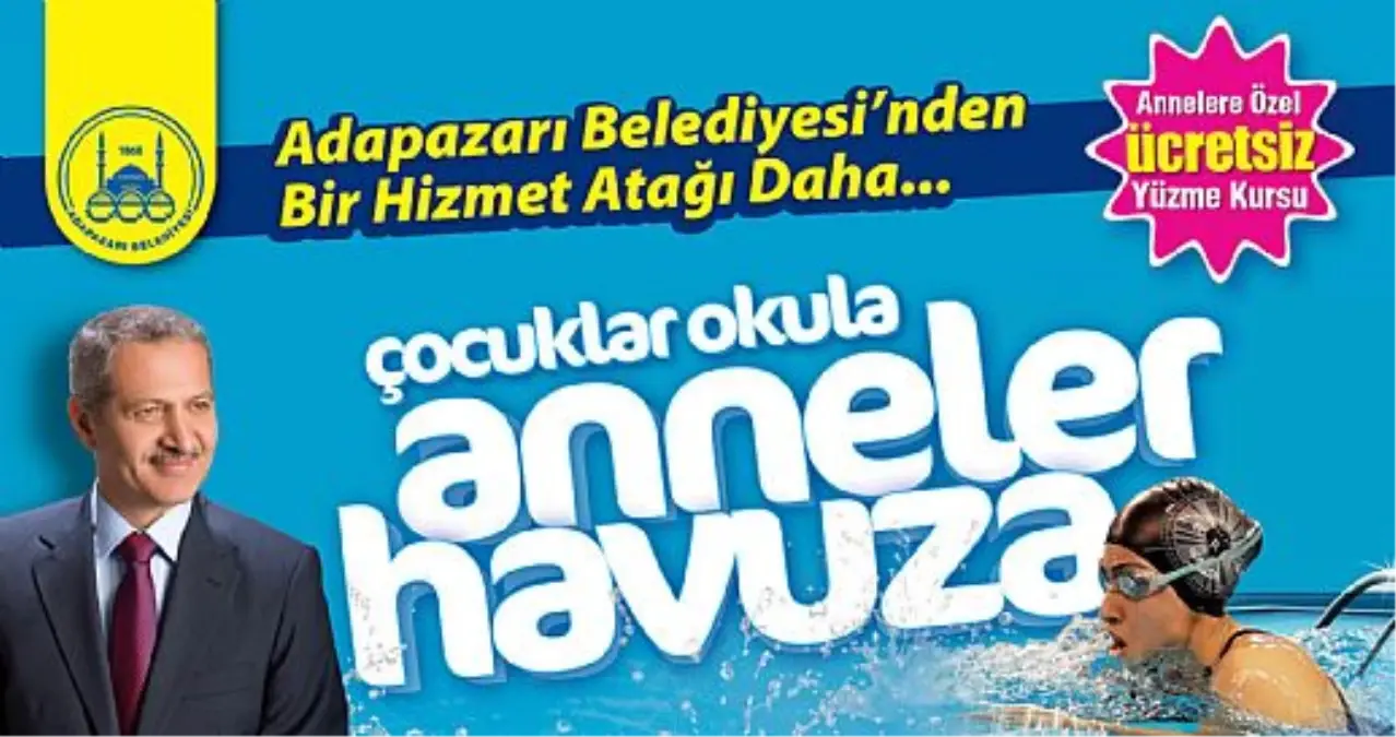 Çocuklar Okula Anneler Havuza