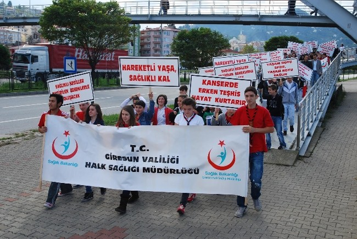 Giresun\'da "Sağlık İçin Hareket Et" Yürüyüşü Rötarlı Düzenlendi