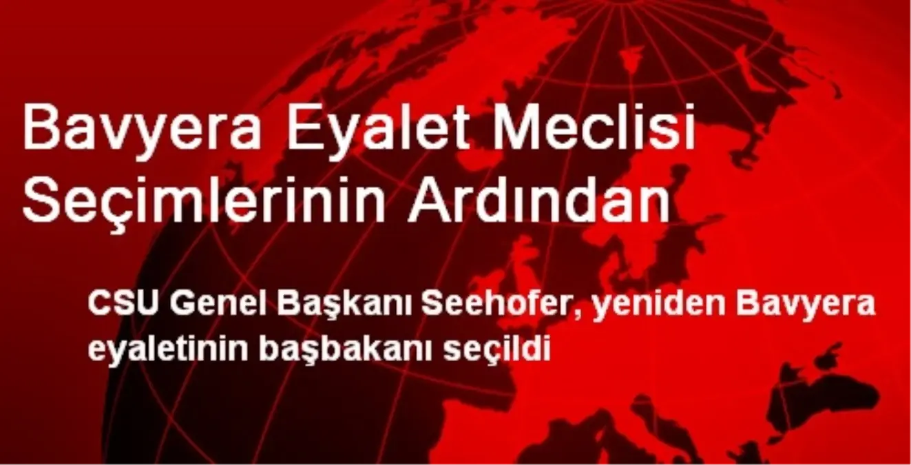 Bavyera Eyalet Meclisi Seçimlerinin Ardından