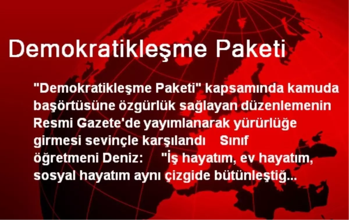 Demokratikleşme Paketi