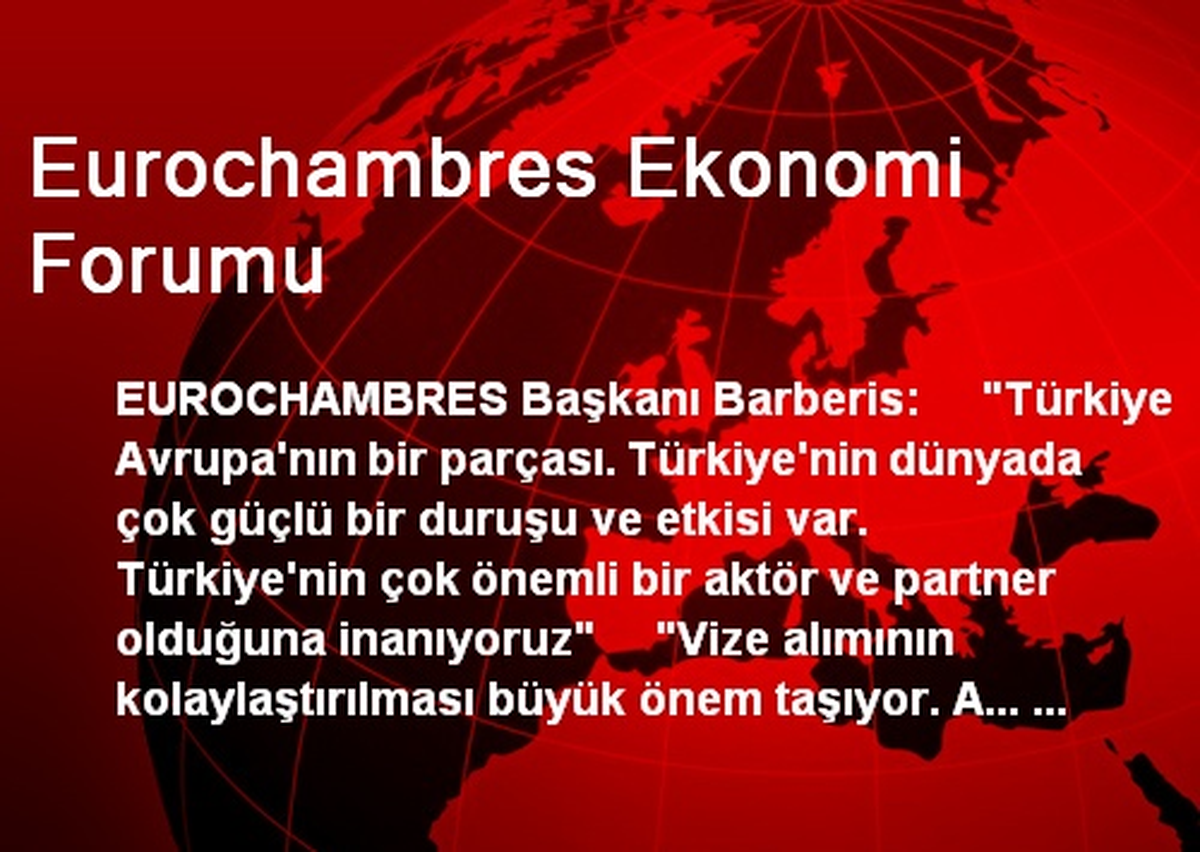 Eurochambres Ekonomi Forumu