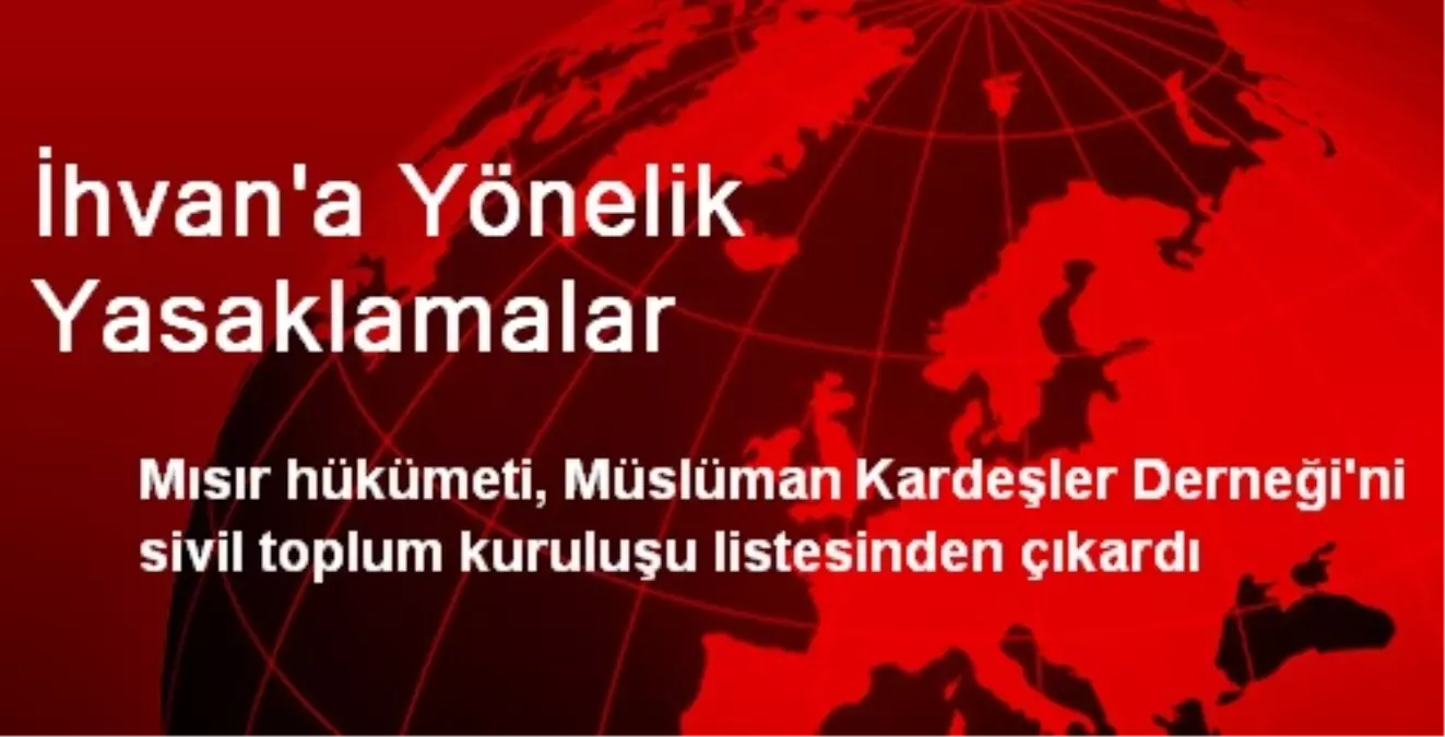 İhvan\'a Yönelik Yasaklamalar