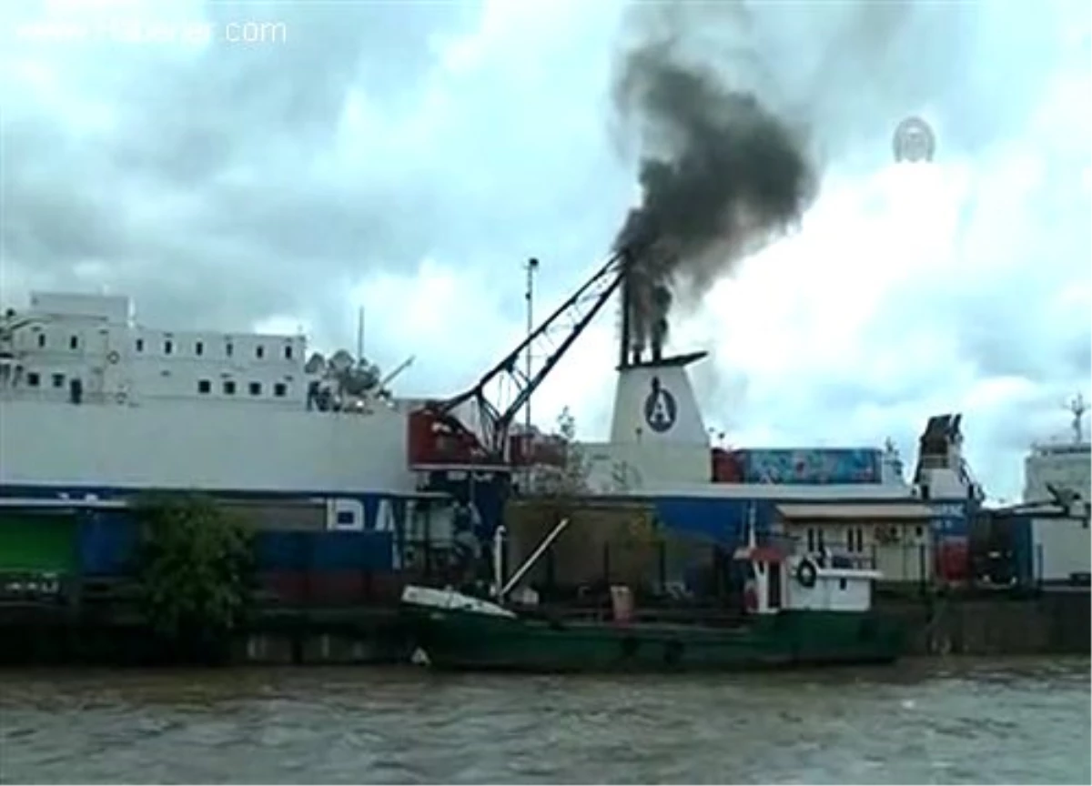 Bacasından duman çıkan gemiye çevre kirliliği cezası