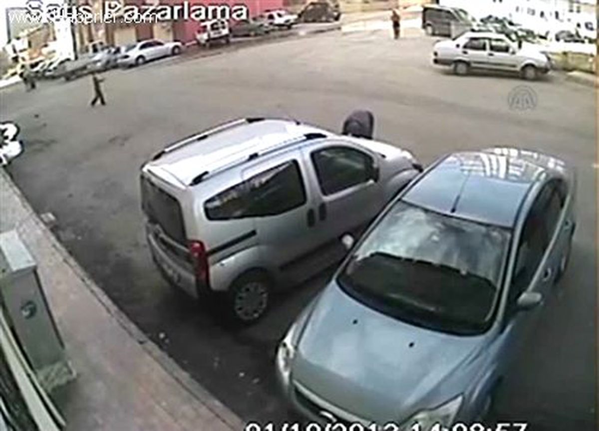 Gasp, güvenlik kameralarına yansıdı
