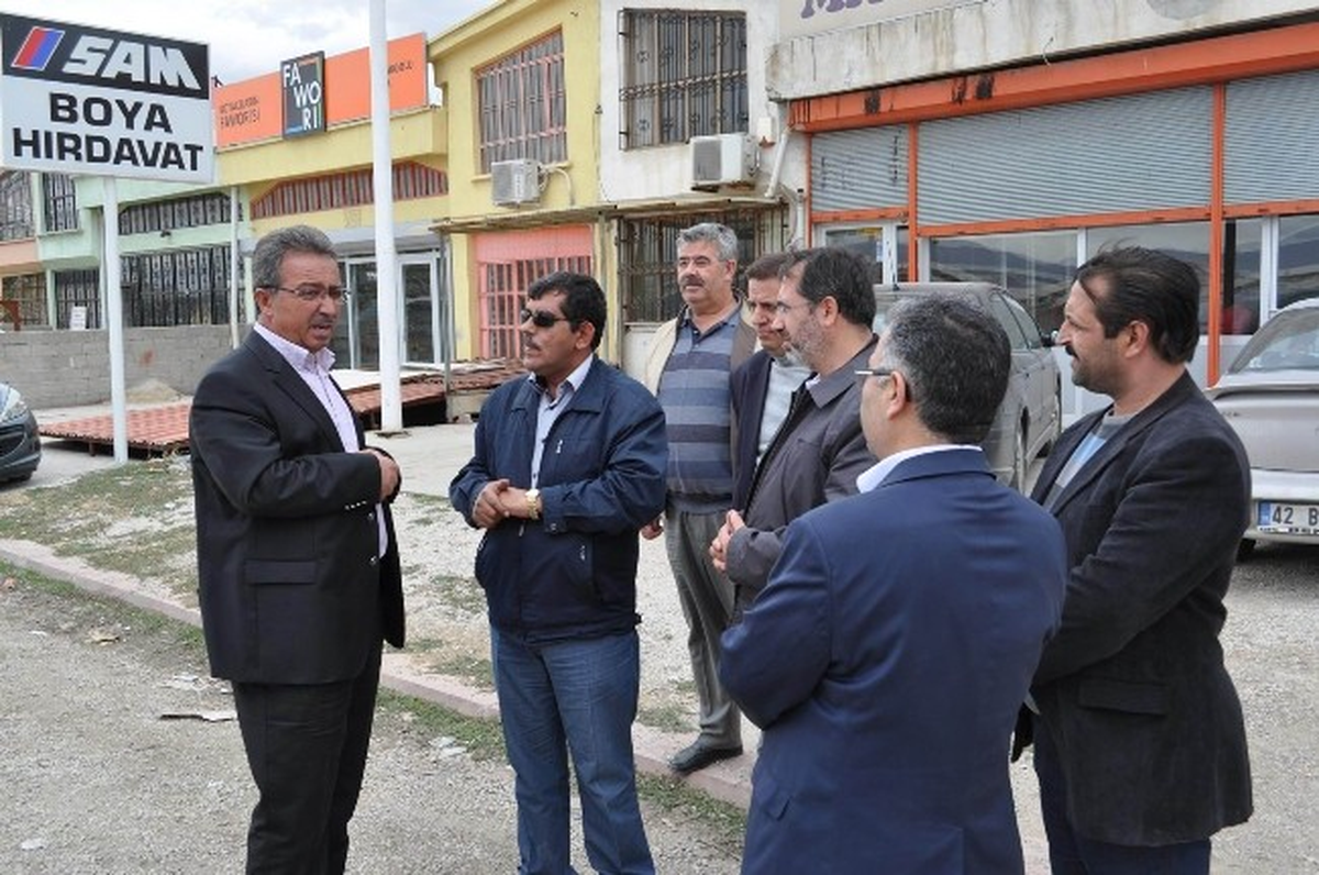 Karatay\'da Aslım Sanayi Alanında Yeşil Alan Çalışmaları