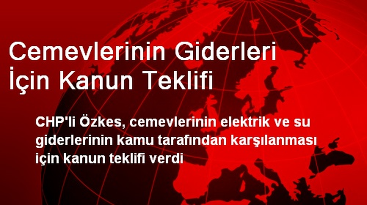 Cemevlerinin Giderleri İçin Kanun Teklifi