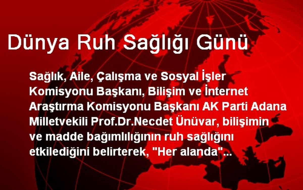 Dünya Ruh Sağlığı Günü