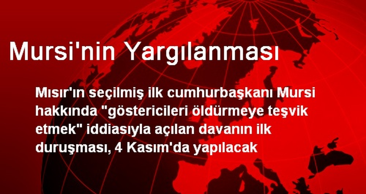 Mursi\'nin Yargılanması