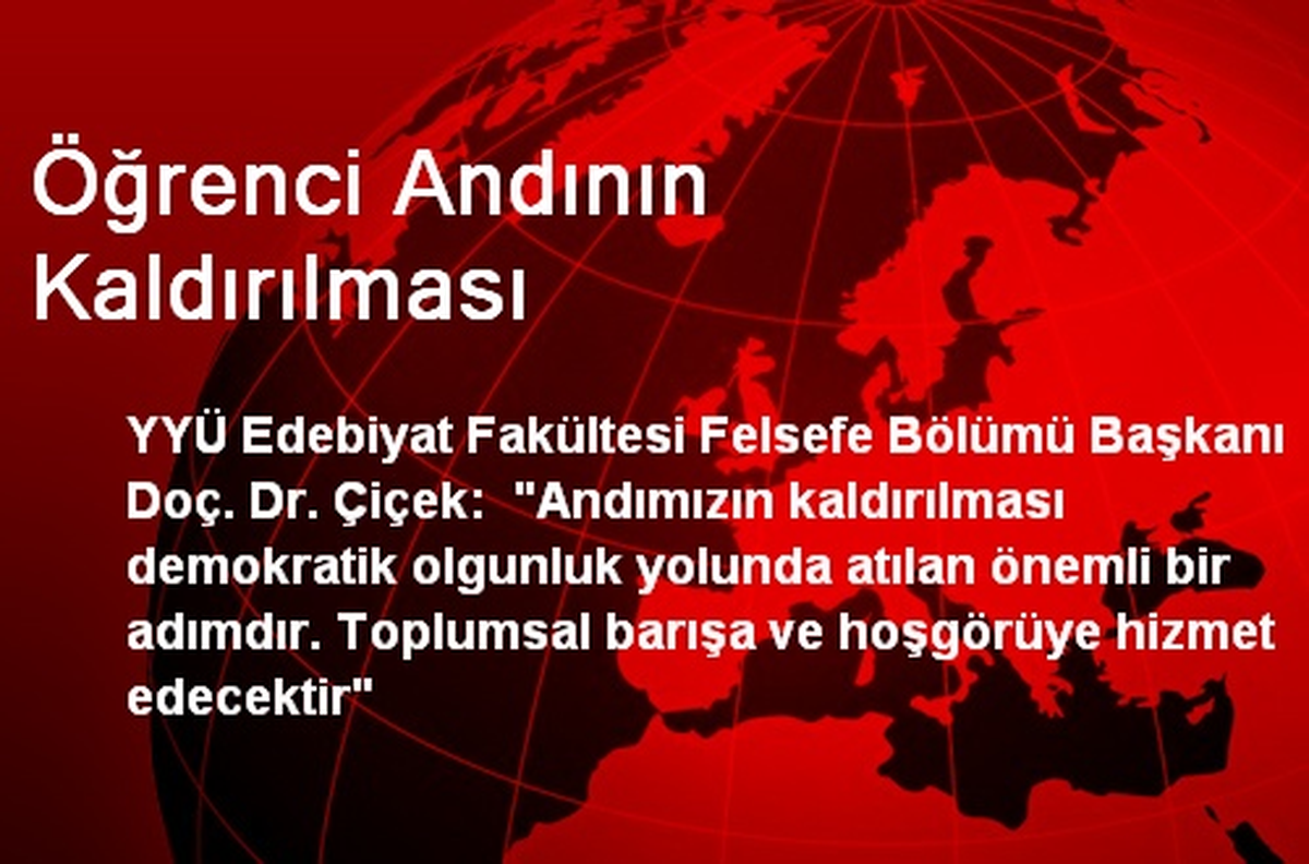 Öğretim Görevlisinden Demokratikleşme Paketine Olumlu Tepki