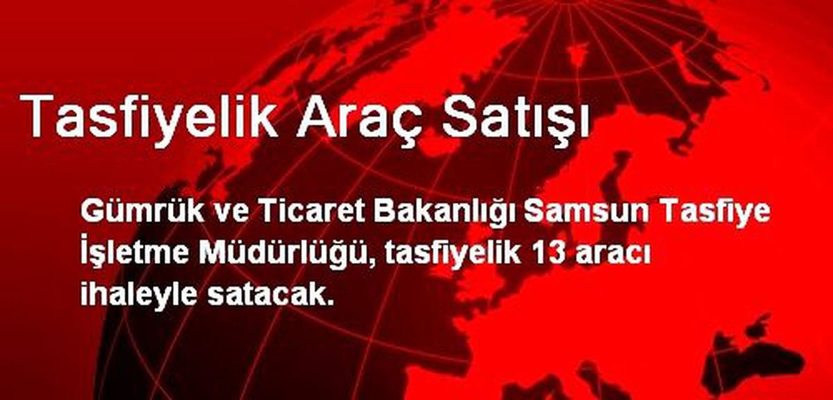 Tasfiyelik Araç Satışı