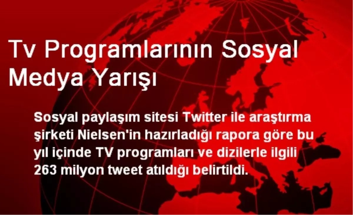 Tv Programlarının Sosyal Medya Yarışı