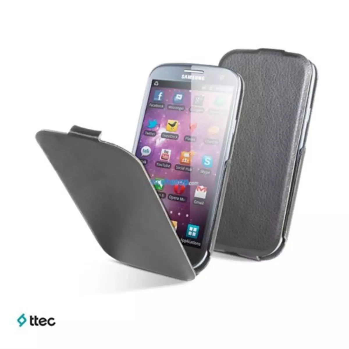 Samsung Galaxy S3 Dik Kapaklı Kılıf-Ultra İnce