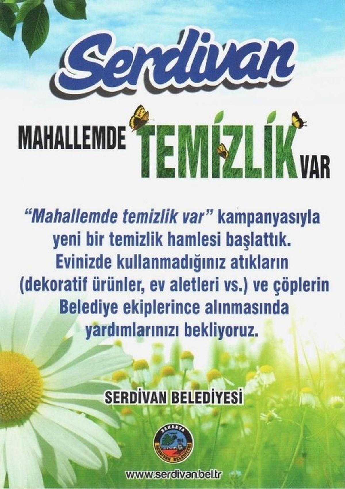 Serdivan Belediyesi Atıkları Ücretsiz Topluyor