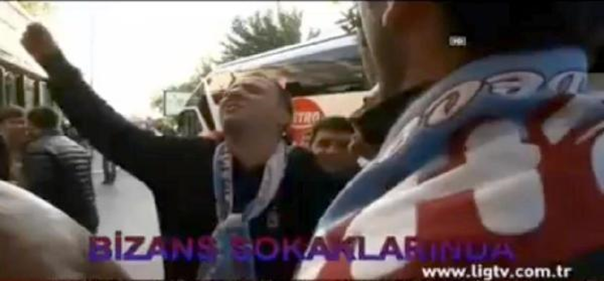 Trabzonspor Taraftarından Lig Tv\'ye "Bizans" Tepkisi