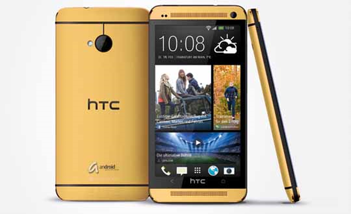Altın HTC One Satışa Sunuluyor