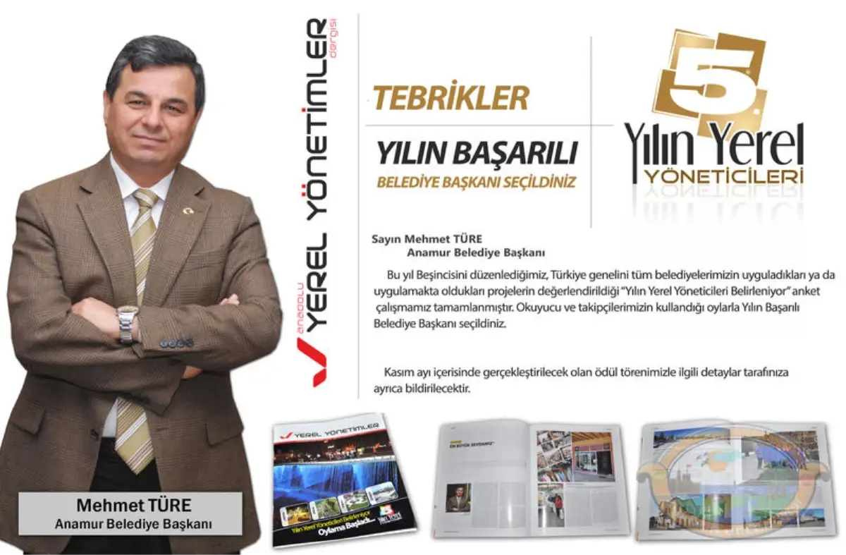 Başkan Türe Yine Yılın Belediye Başkanı Seçildi