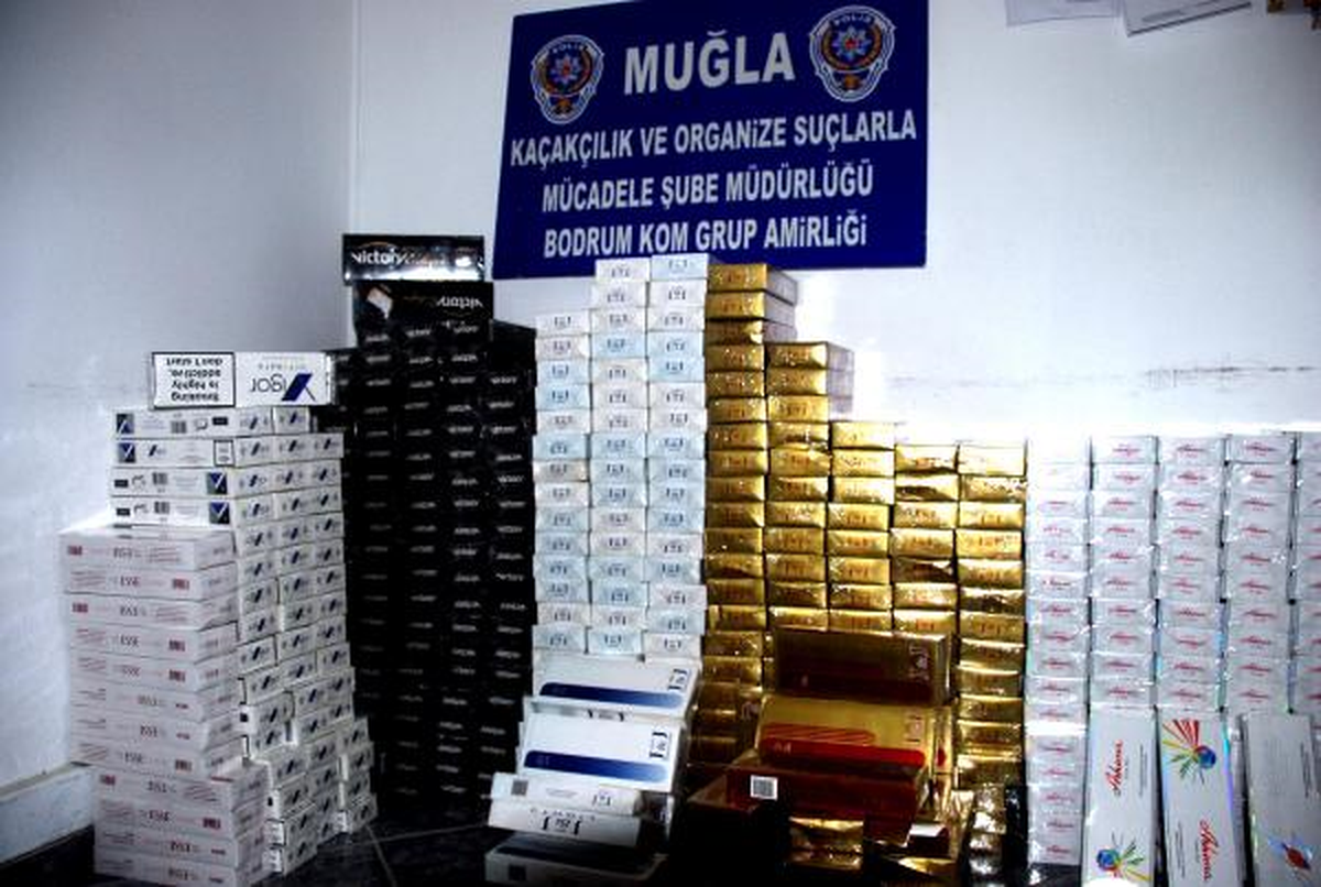 Bodrum\'da 4 Bin 400 Paket Kaçak Sigara Ele Geçirildi