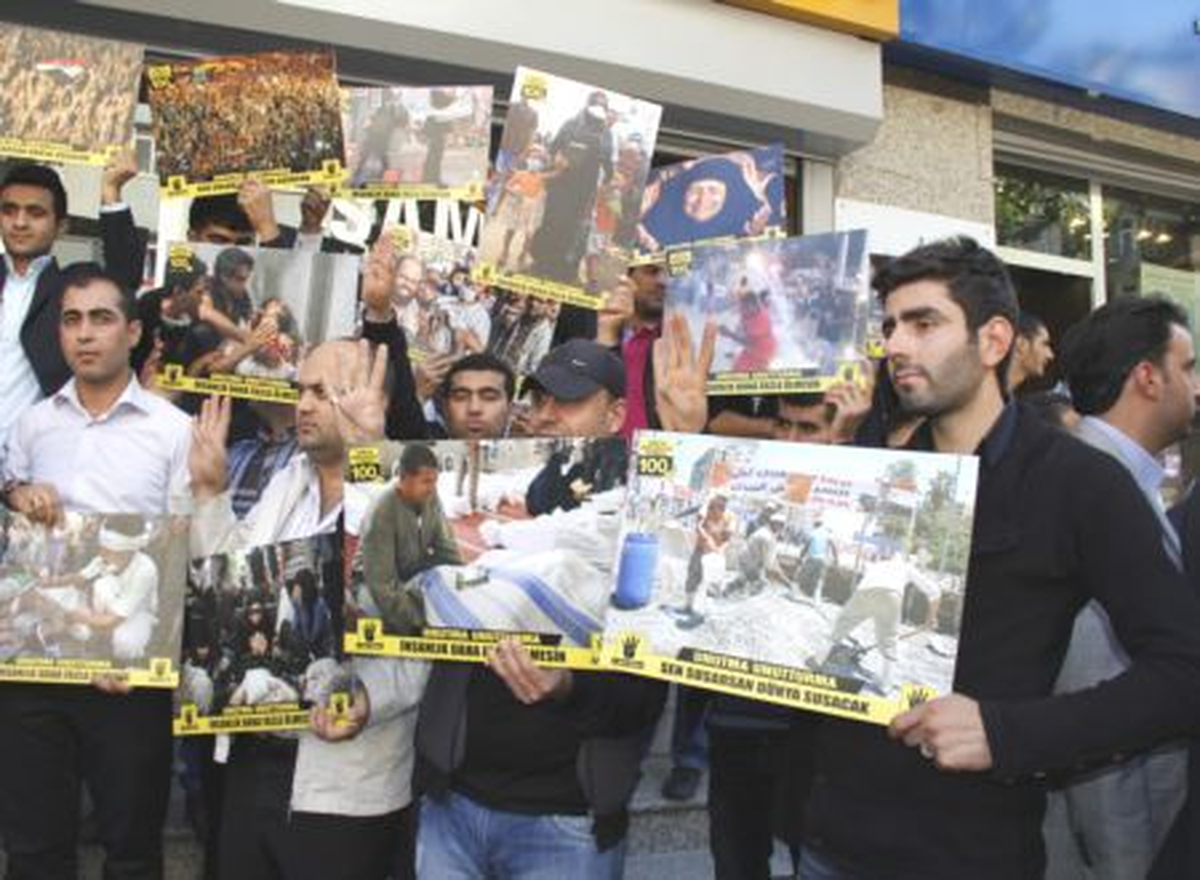 Diyarbakır\'da Mısır Protestosu