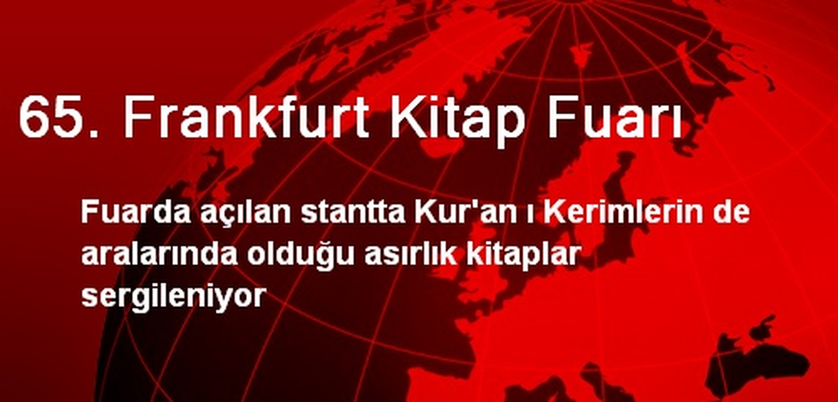 65. Frankfurt Kitap Fuarı
