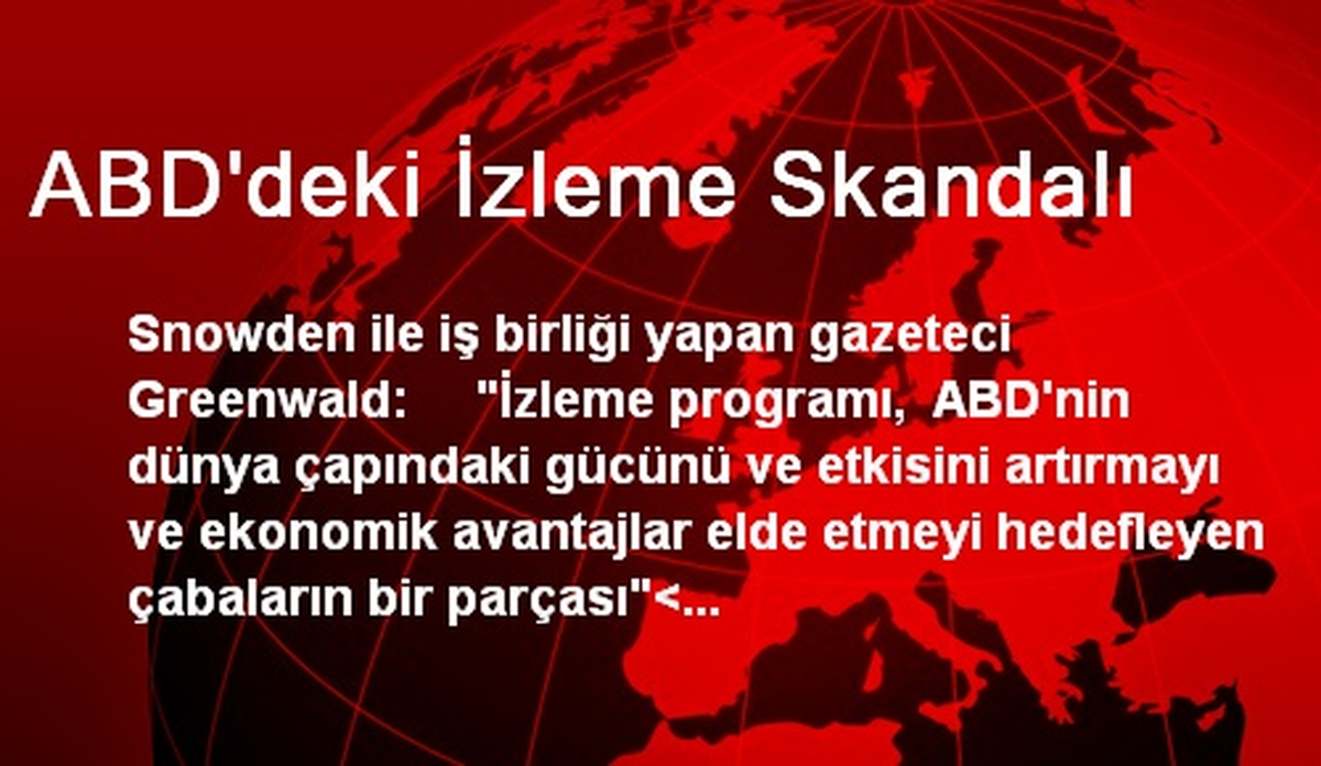 ABD\'deki İzleme Skandalı