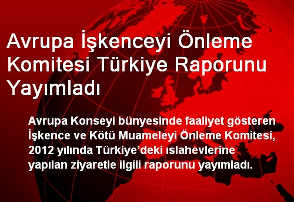 Avrupa İşkenceyi Önleme Komitesi Türkiye Raporunu Yayımladı
