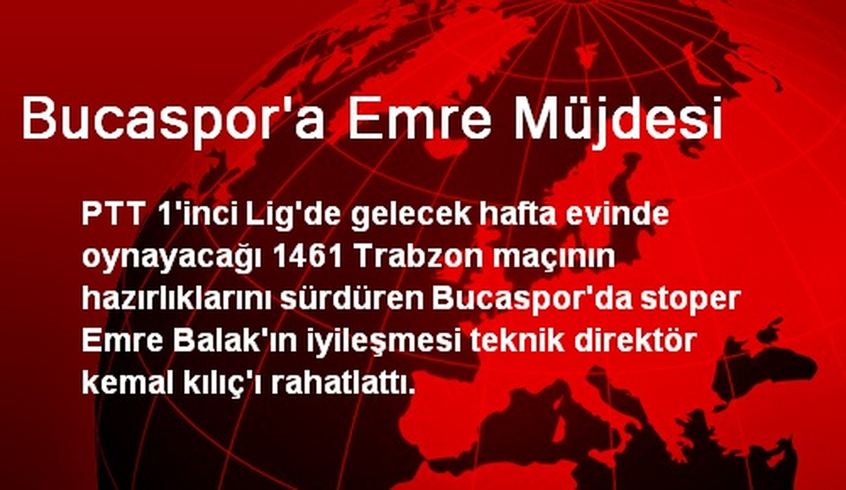 Bucaspor\'a Emre Müjdesi