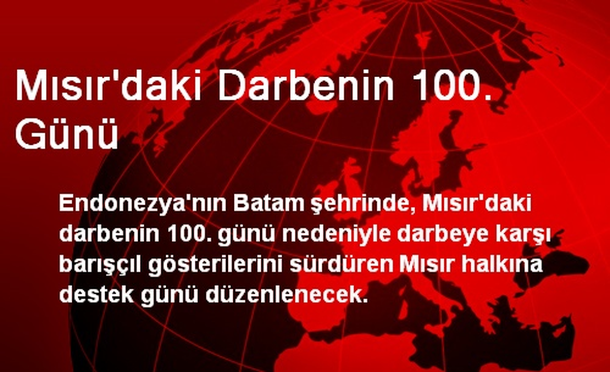 Mısır\'daki Darbenin 100. Günü