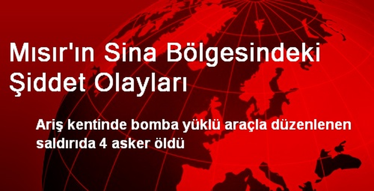 Mısır\'ın Sina Bölgesindeki Şiddet Olayları