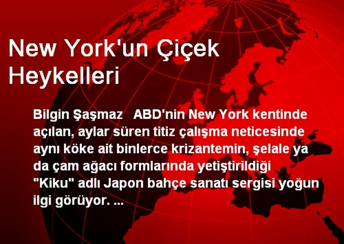New York\'ta Kiku Sergisi Yoğun İlgi Görüyor