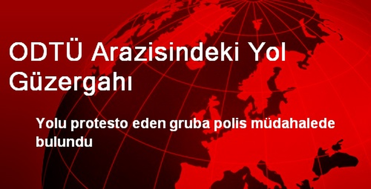 ODTÜ Arazisindeki Yol Güzergahı