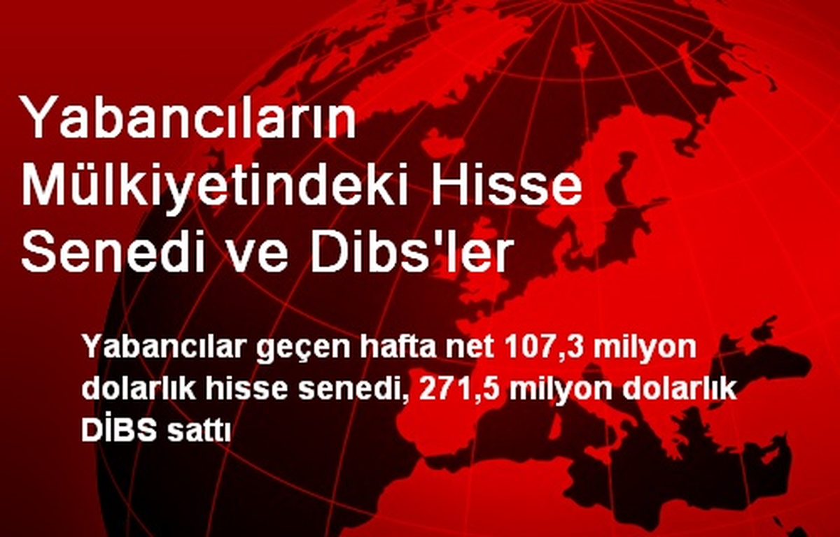 Yabancıların Mülkiyetindeki Hisse Senedi ve Dibs\'ler