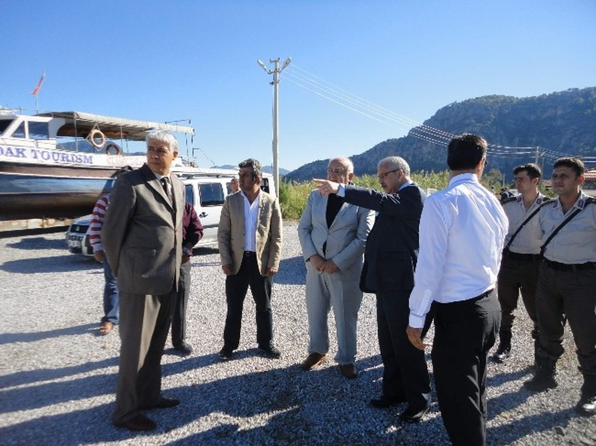 Vali Güvençer, Ortaca ve Dalyan\'da İncelemelerde Bulundu