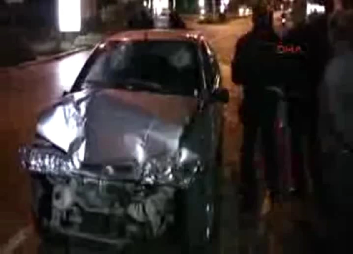 Alkollü Sürücü Bu Sefer Kaza Yaptı, Yaralandı