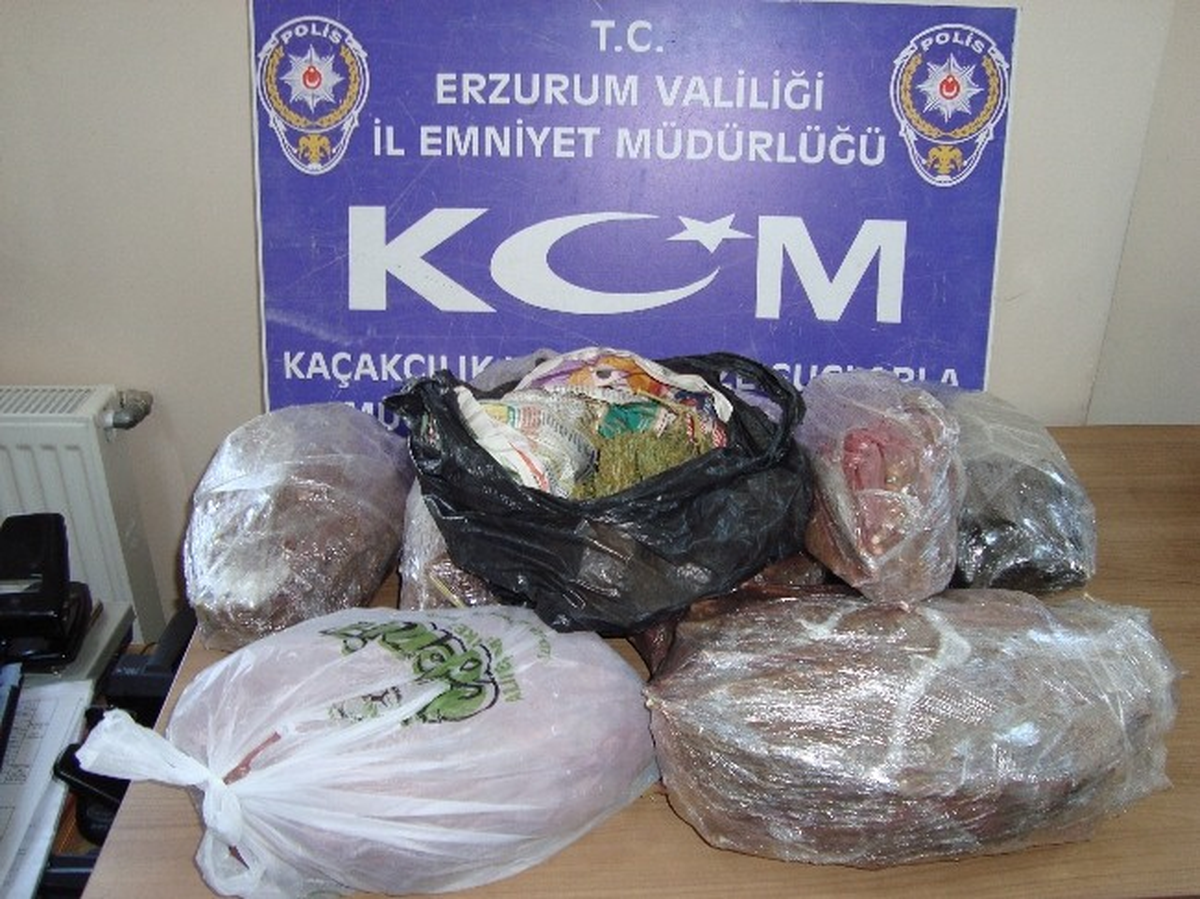 Erzurum\'da 31 Kilo 875 Gram Esrar Ele Geçirildi