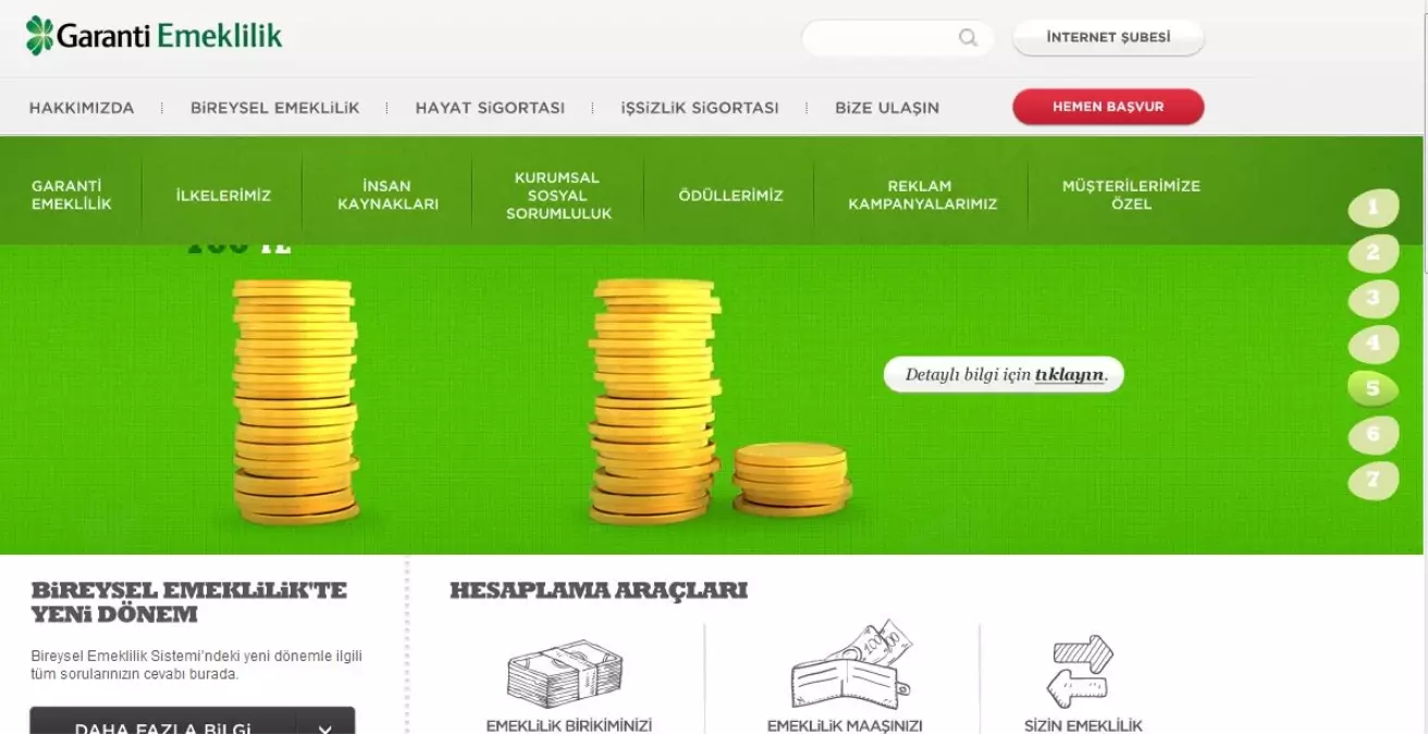 Garanti Emeklilik Web Sitesi Altın Örümcek Ödülü Aldı