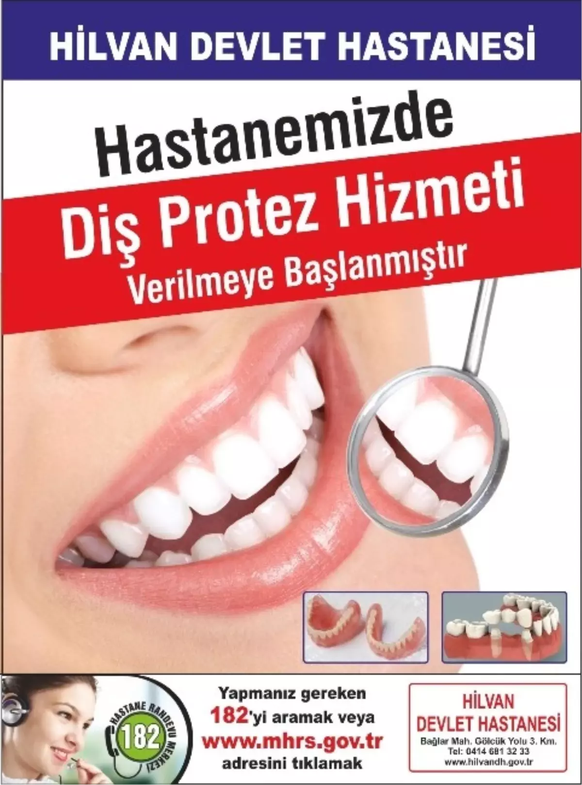 Hilvan\'da Diş Protez Hizmeti Verilmeye Başlandı