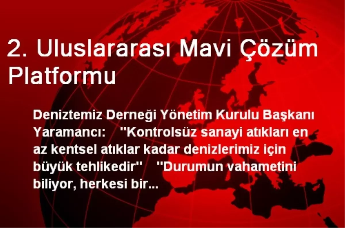 2. Uluslararası Mavi Çözüm Platformu