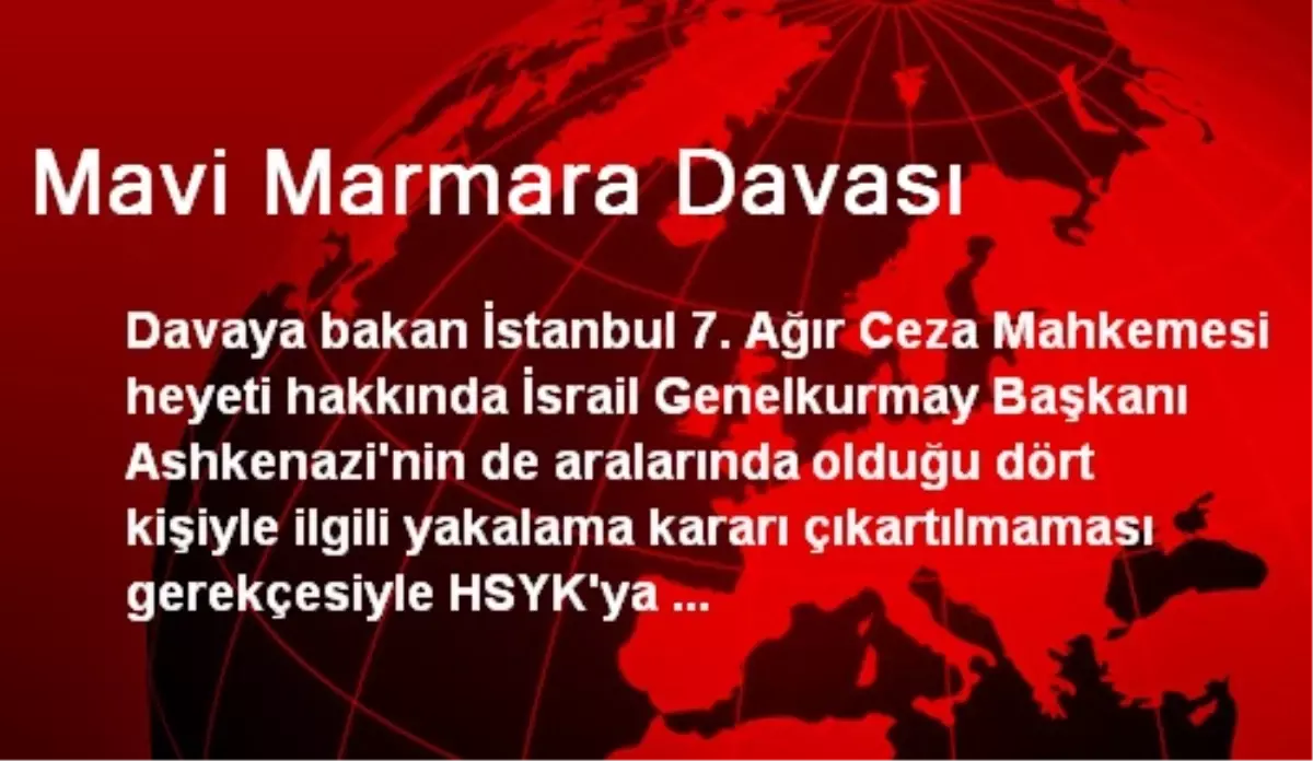 Mavi Marmara Davası