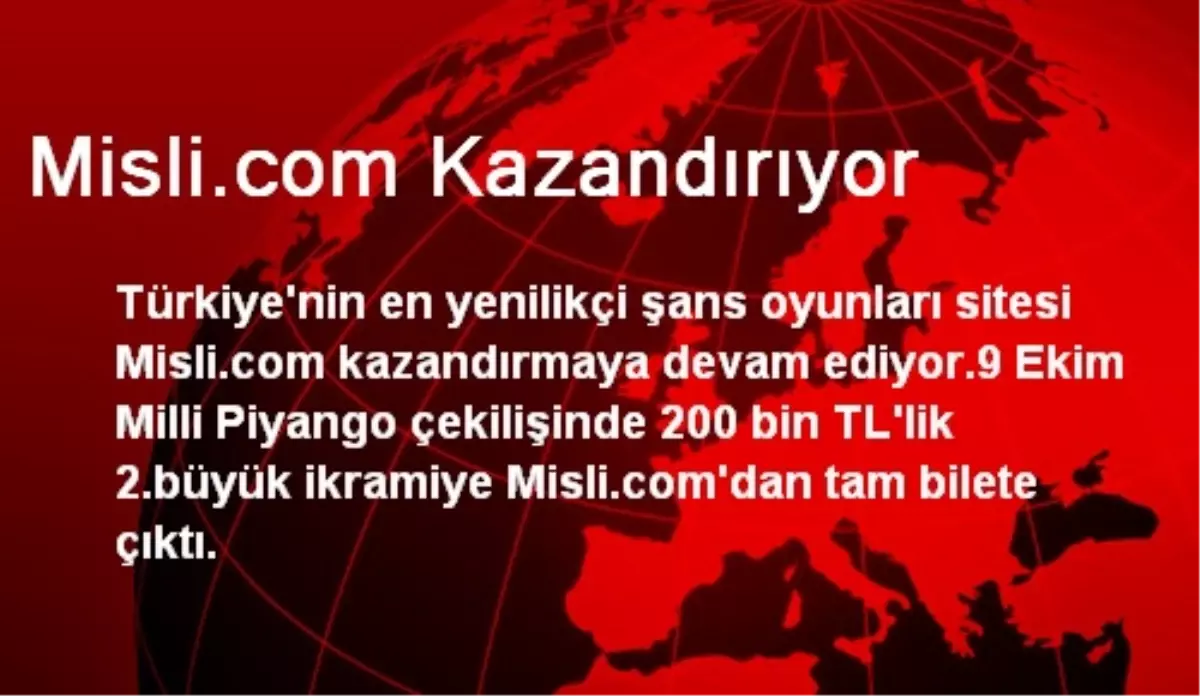 Misli.com Kazandırıyor