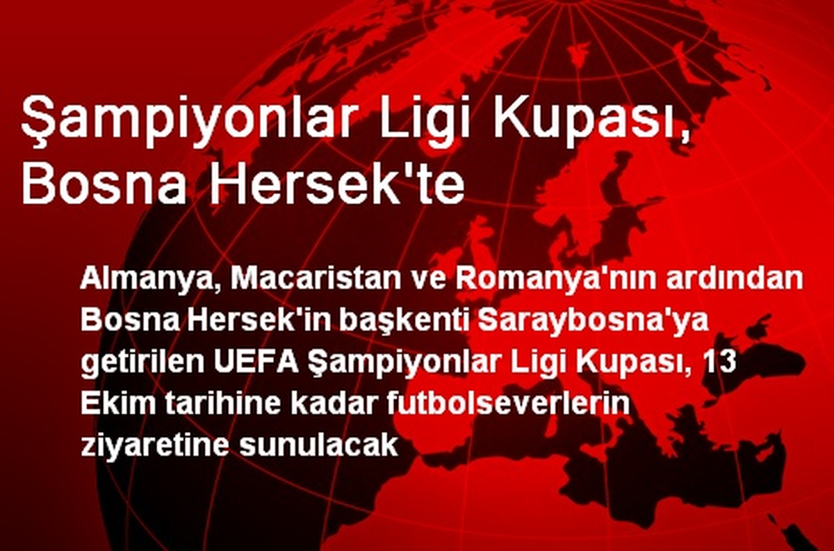 Şampiyonlar Ligi Kupası, Bosna Hersek\'te