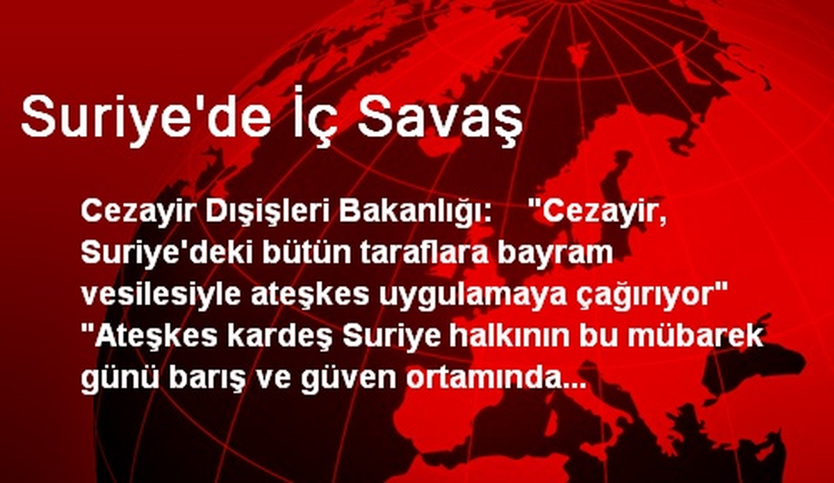 Suriye\'de İç Savaş