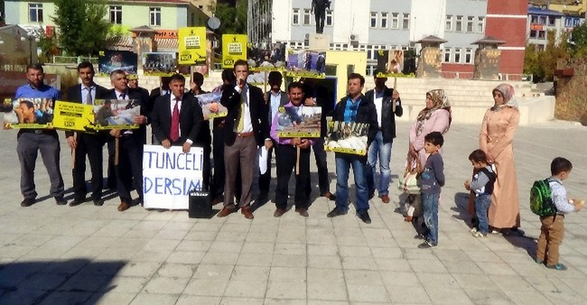 Tunceli\'de Mısır Darbesi Protesto Edildi