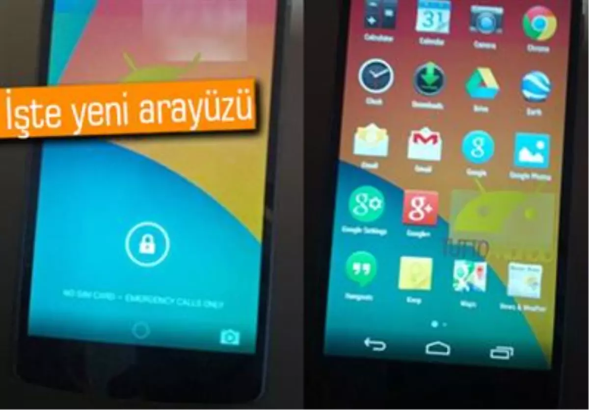 Android 4.4 ve Nexus 5\'in Yeni Fotoğrafları Sızdı