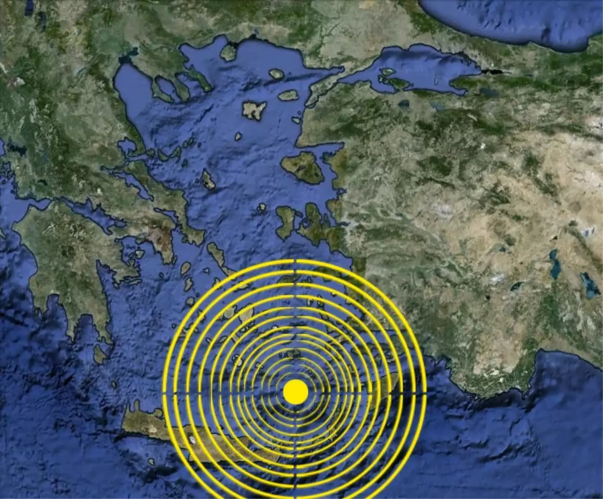 Girit Açıklarında 6.4 Büyüklüğünde Deprem