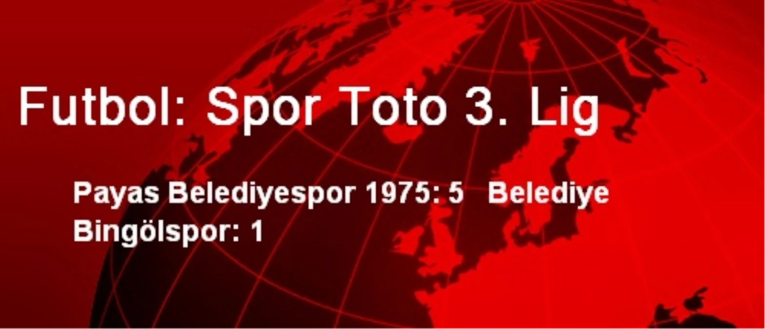 Futbol: Spor Toto 3. Lig